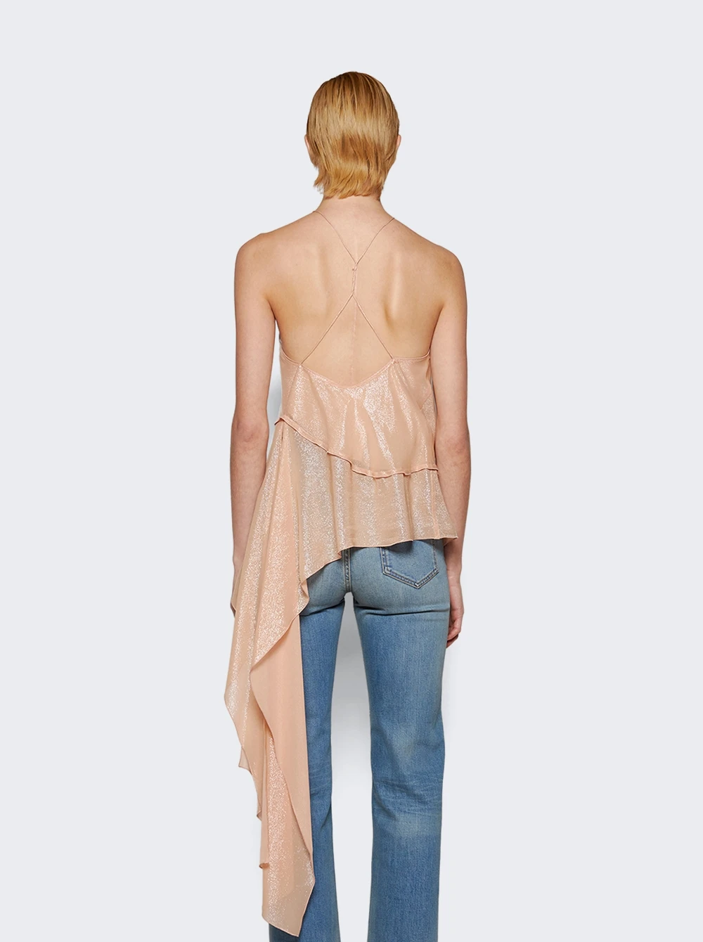 Victoria Beckham Flower Detail Cami Top Rosewater - Image 5