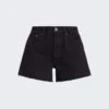 RE/DONE 90S Low Slung Shorts Washed Black