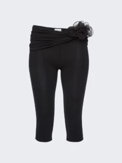 Magda Butrym Waist Wrap Leggings Black
