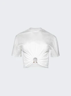 Ring Detailed Top Off White