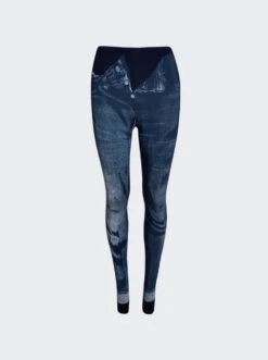 Jean Paul Gaultier Trompe L'oeil Legging Navy Blue