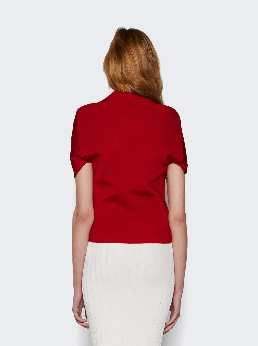 Jacquemus Le Haut Rica Cardigan Top Dark Red - Image 5
