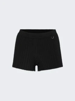 Jacquemus Le Short Maille Plisse Shorts Black