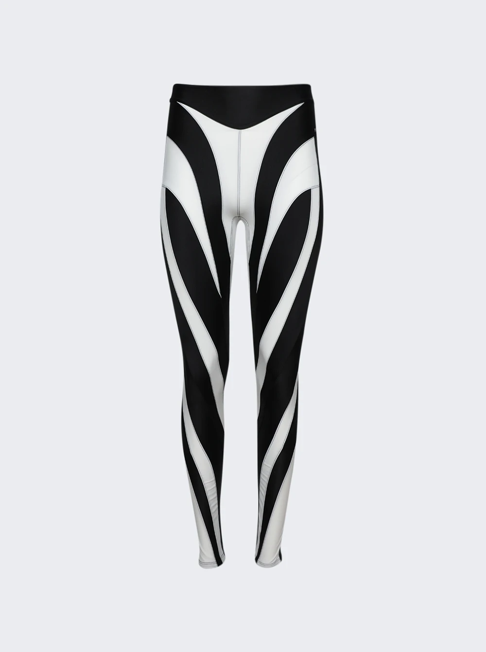 Mugler Spiral Leggings Black & White