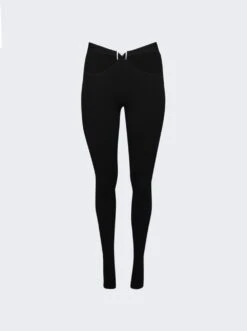 Mugler M Cut Out Pants Black