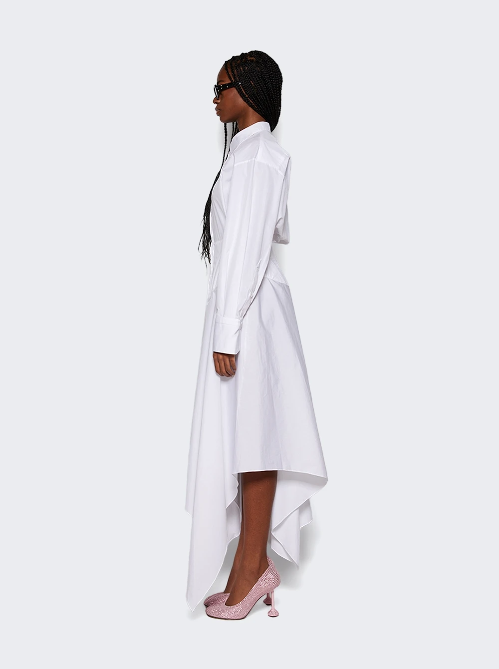 Mugler Poplin Dress White - Image 4