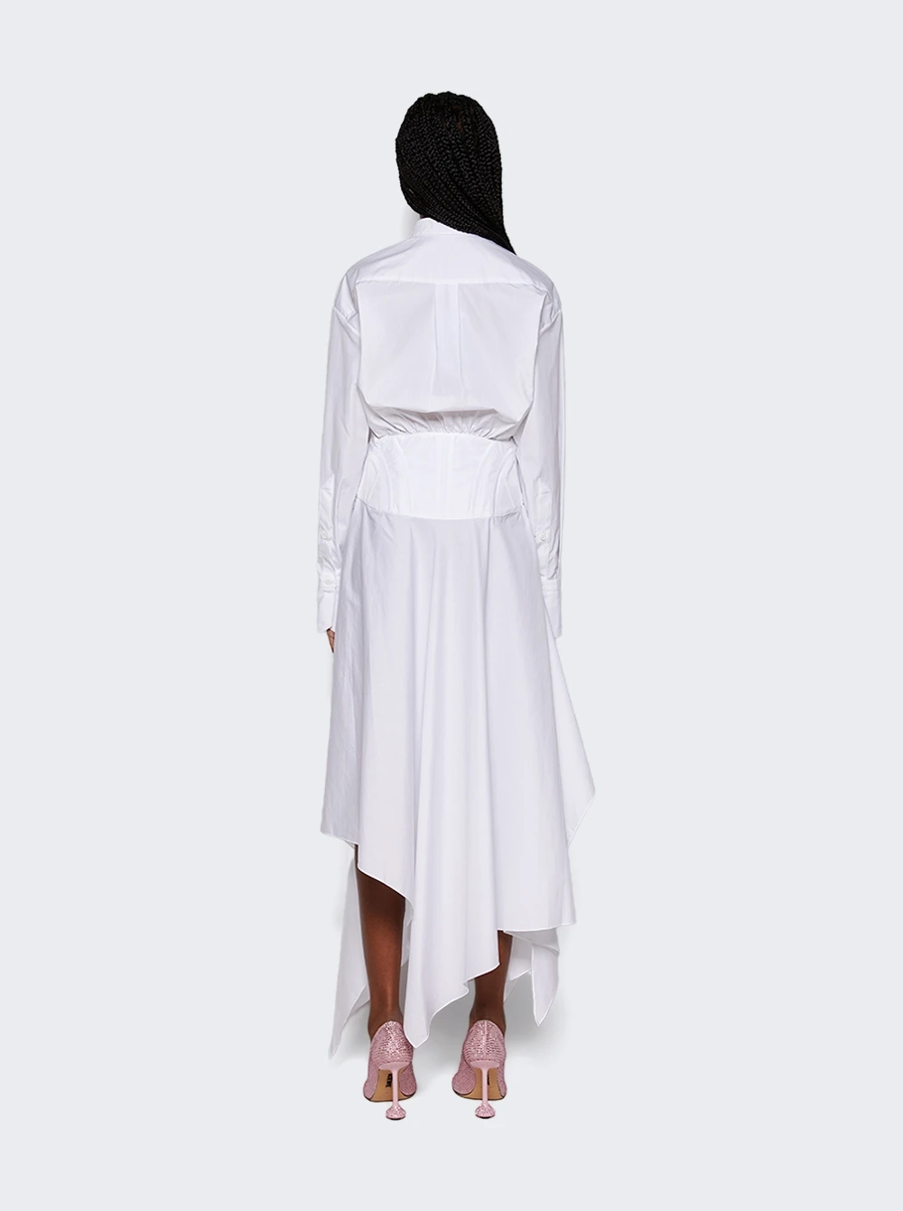 Mugler Poplin Dress White - Image 5