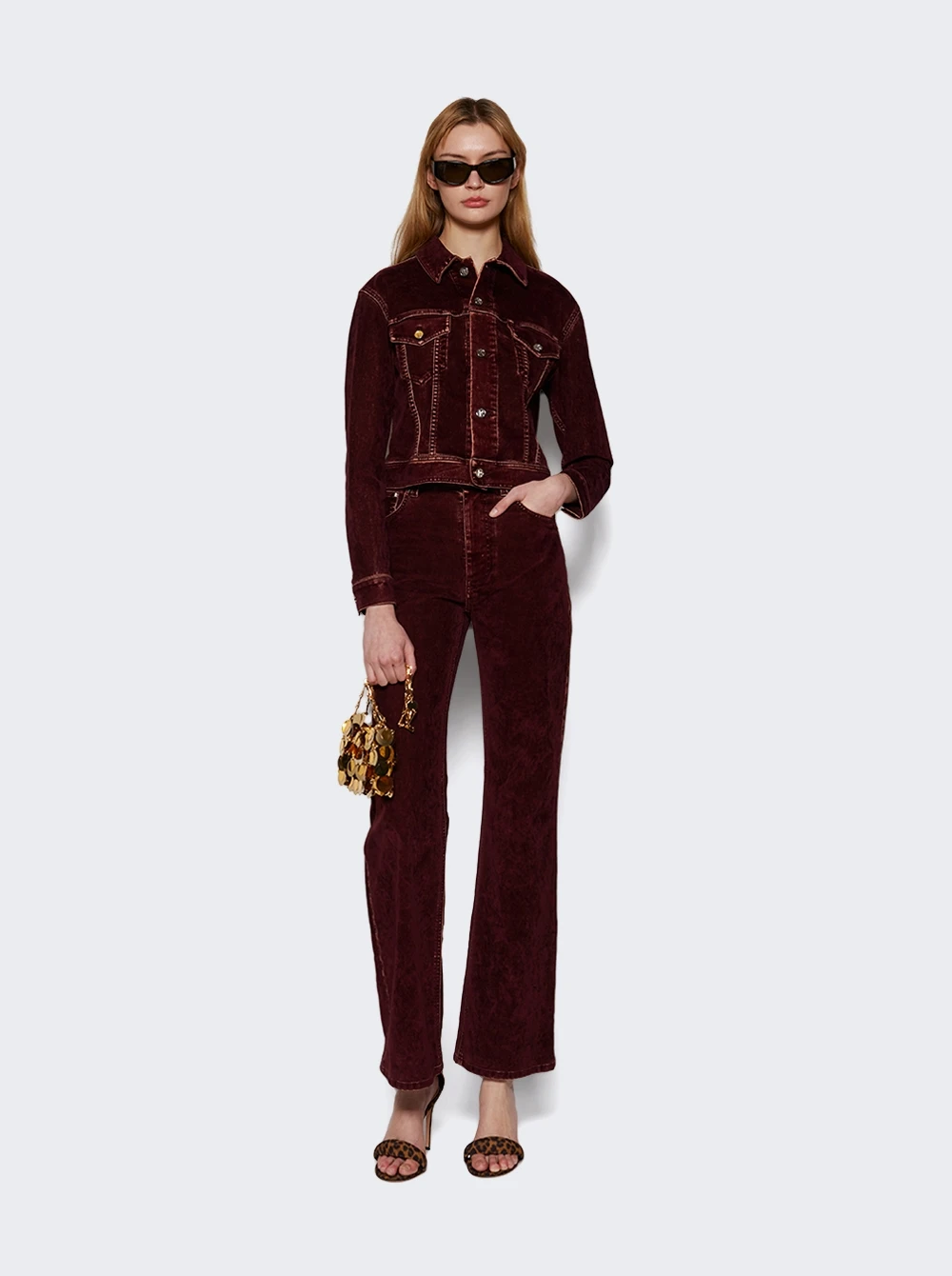 Flare Pants Bordeaux - Image 2