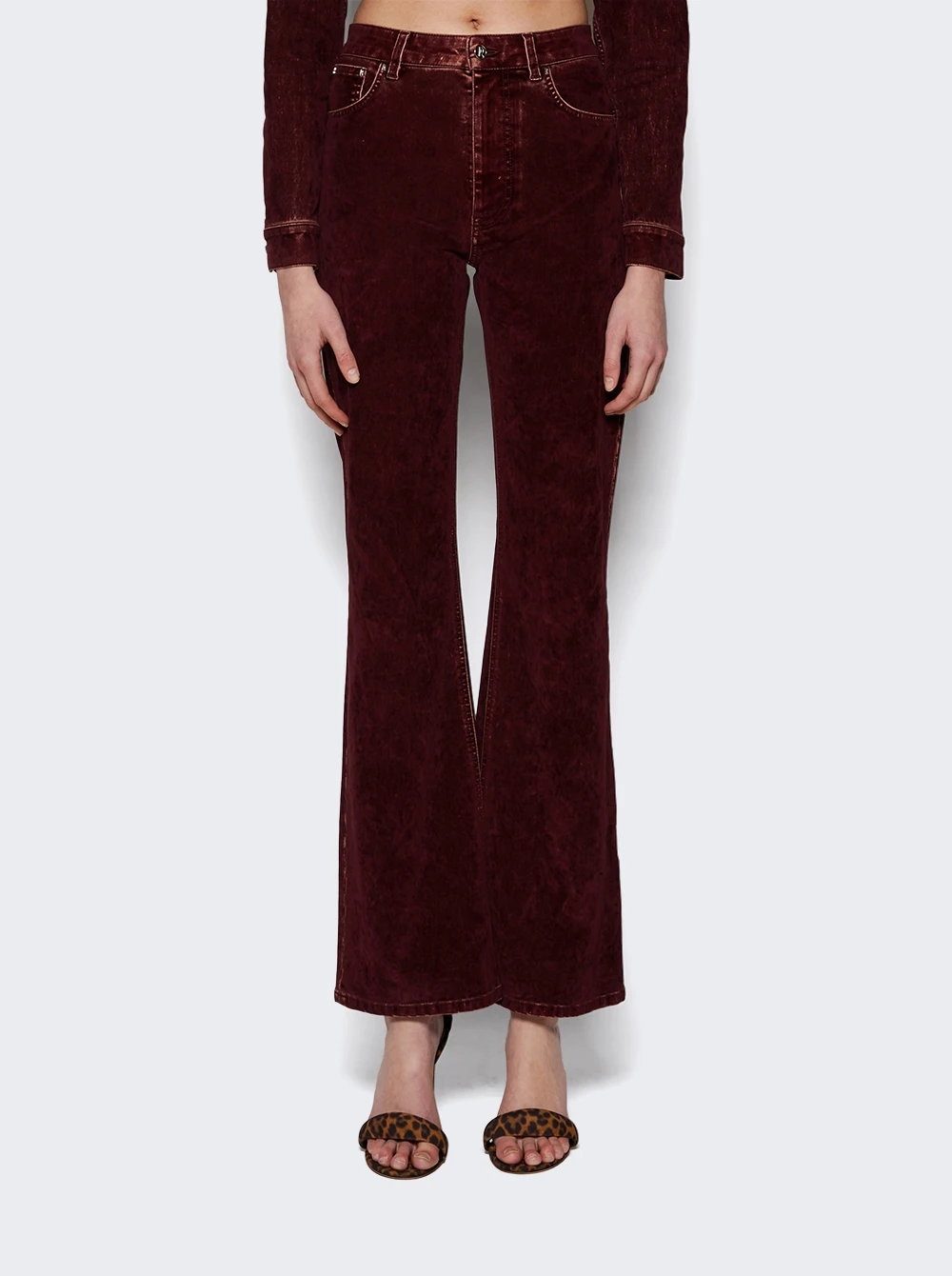 Flare Pants Bordeaux - Image 3