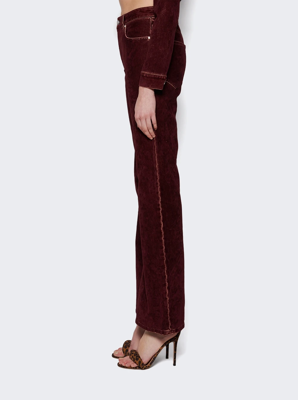 Flare Pants Bordeaux - Image 4