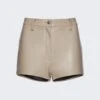 Magda Butrym High Rise Shorts Beige