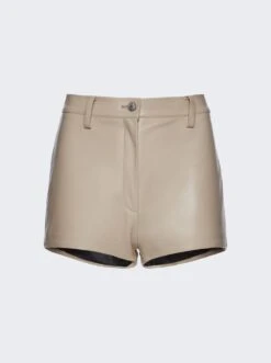 Magda Butrym High Rise Shorts Beige