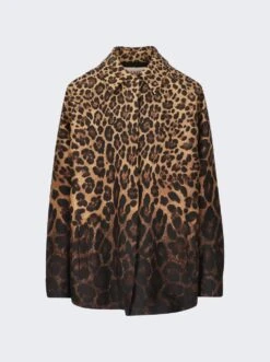 Valentino Buttoned Shirt Animal Print