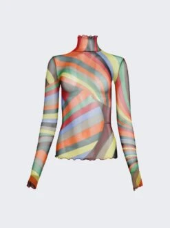 Printed Shirt Arancio Verde