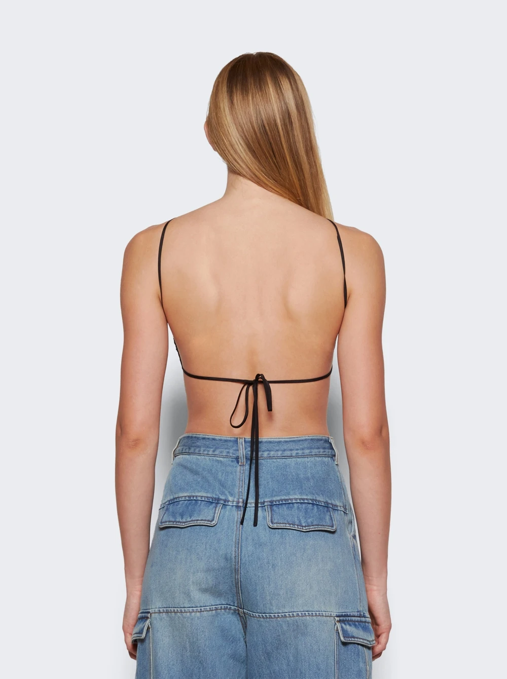 Sequin Halter Top Black - Image 5