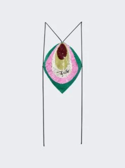 Sequin Halter Top Black