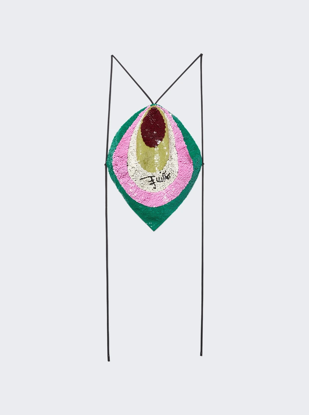 Sequin Halter Top Black