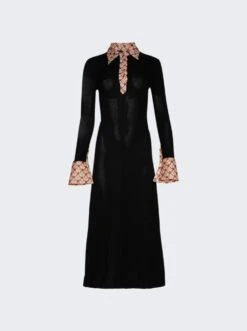 Etro Abito Jersey Dress Black