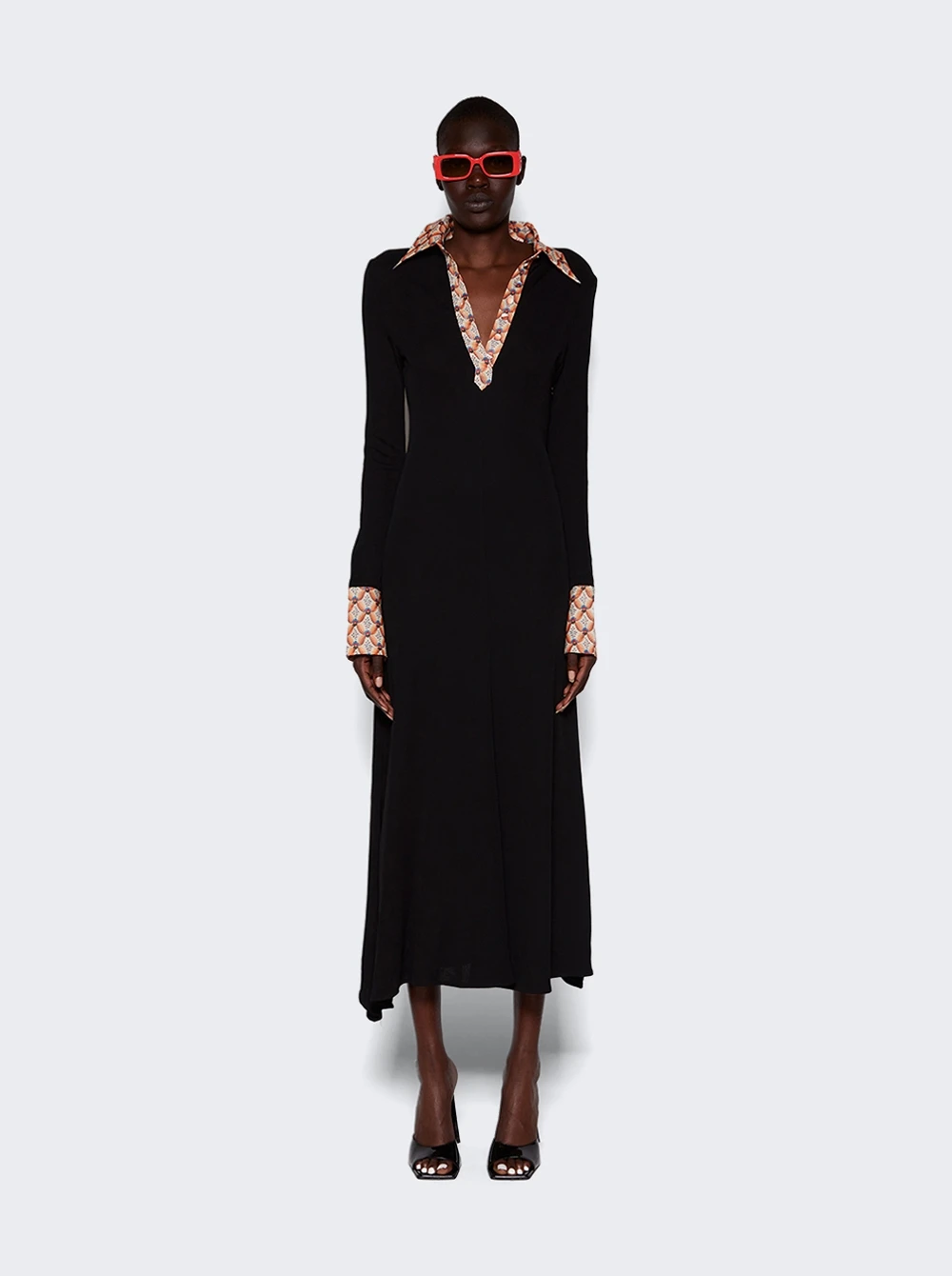 Etro Abito Jersey Dress Black - Image 2