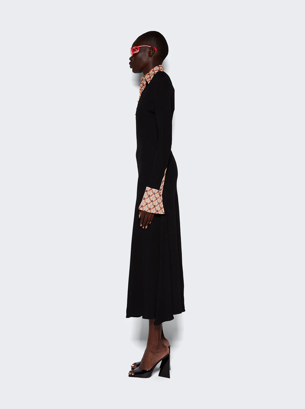 Etro Abito Jersey Dress Black - Image 3
