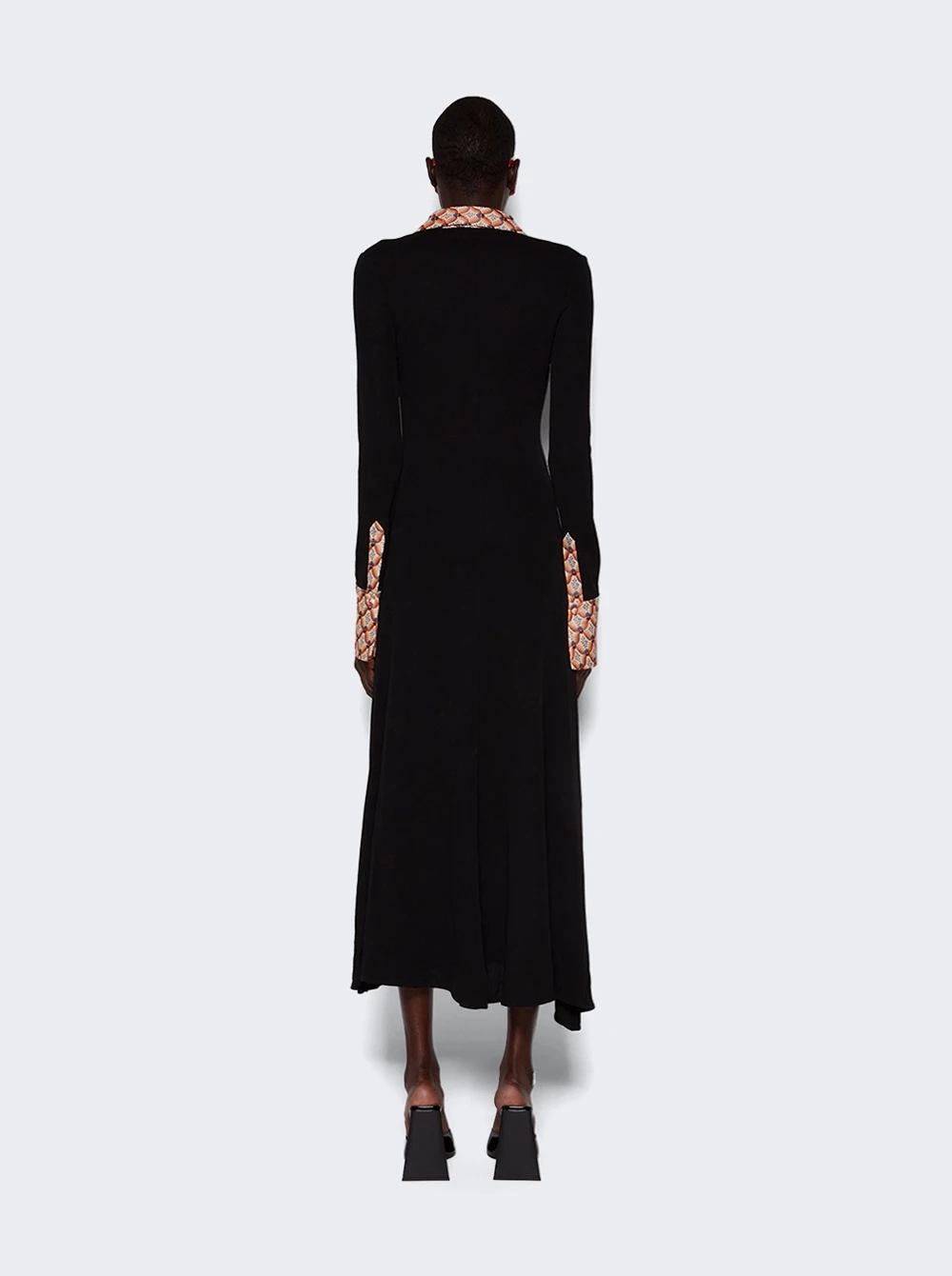 Etro Abito Jersey Dress Black - Image 4