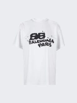 Balenciaga Hand Drawn Icon T-Shirt White
