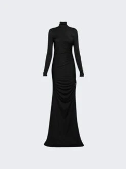 Bottega Veneta Long Sleeve Jersey Gown Fondant