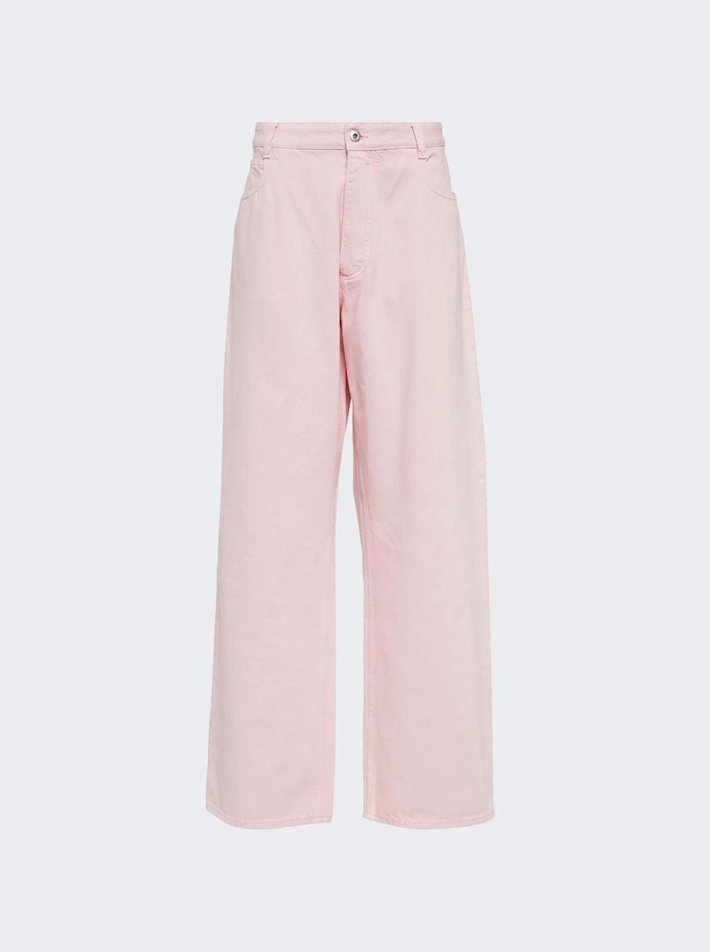 Bottega Veneta Washed Wide Leg Denim Pants Camellia Pink