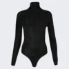 ALAIA Velvet Bodysuit Black