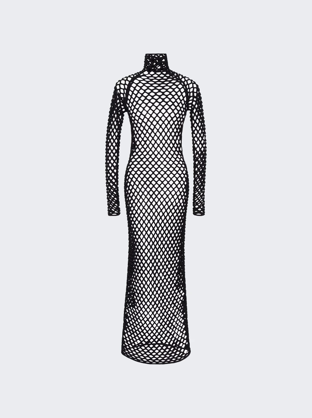 ALAIA Cage Knit Tube Dress Black
