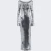 Solare Midi Dress Chrome