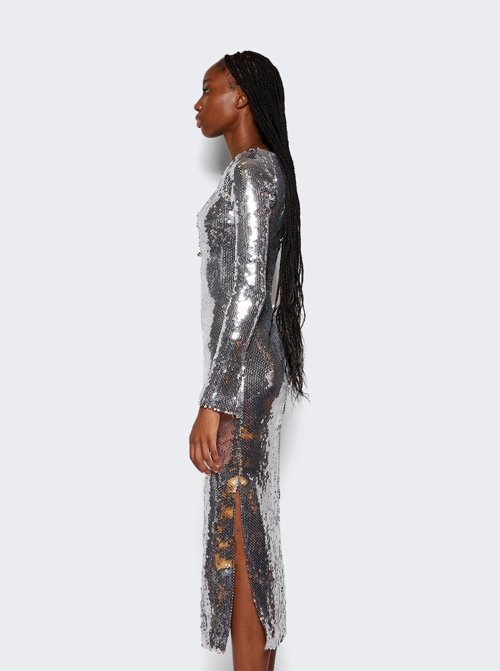Solare Midi Dress Chrome - Image 4
