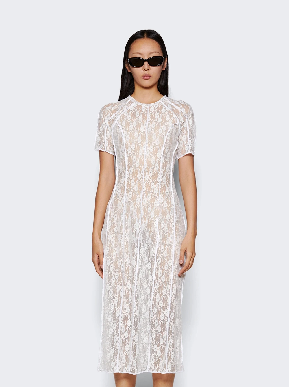 Essentia Lace Dress White - Image 3