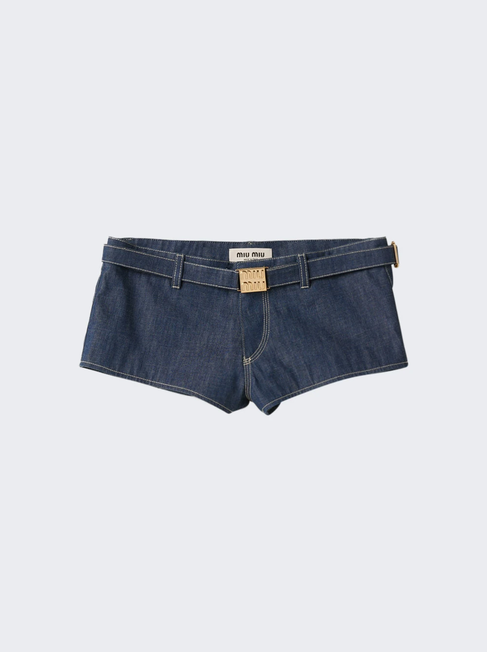 Miu Miu Denim Shorts Blue