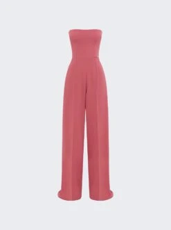 Strapless Jumpsuit Garnet Rose