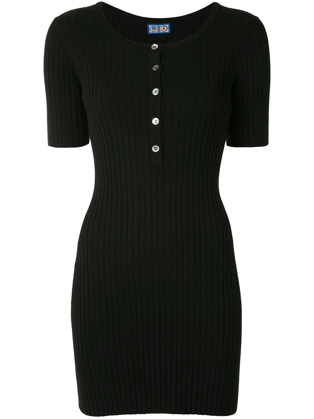 Samphire Knit Dress, Black Black
