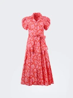 The Glades Dress Pink Clementine