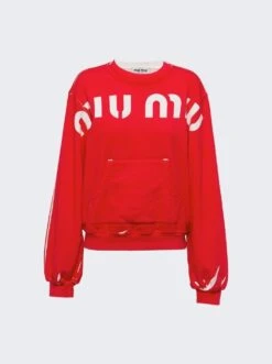 Miu Miu Sweatshirt Rosso
