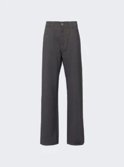 Miu Miu Wool Superfine Pants Slate Black