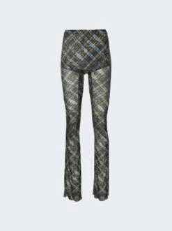 Halcyon Semi-Sheer Leggings Bleach Plaid