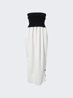PROENZA SCHOULER Viscose Crepe Knit Dress White