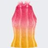 Angel Ombre Top Pink And Orange