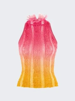 Angel Ombre Top Pink And Orange