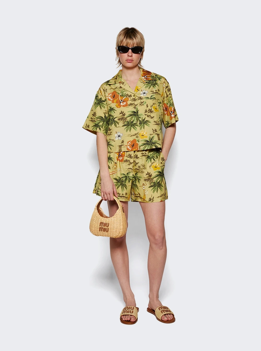 Miu Miu Hawaii Short Pistachio - Image 2