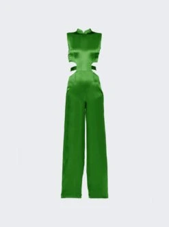 Silk Undying Jumpsuit Green