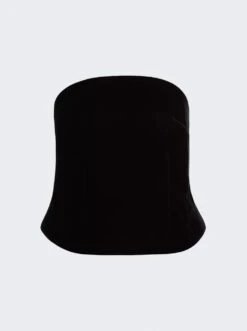 Velvet Corset Top Black