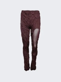 Wet Look Trousers Purple