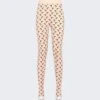 Marine Serre All Over Moon Leggings Nude
